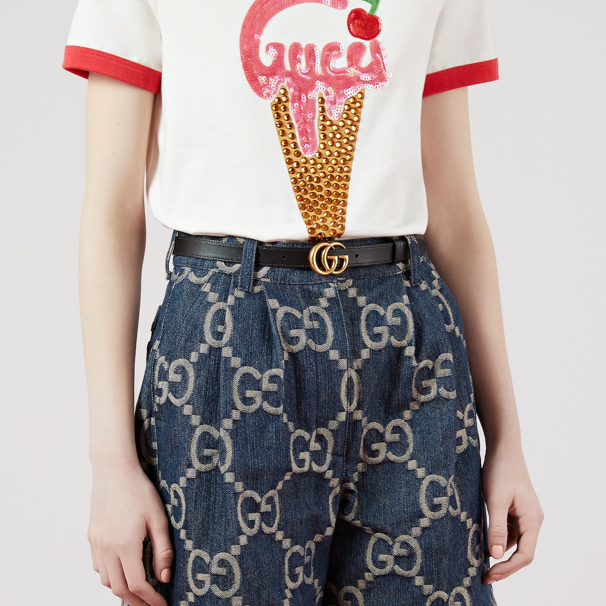 GG Marmont reversible thin belt - Image 2